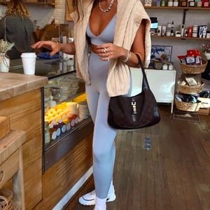 NWT WeWoreWhat Pearl Blue Seamless Leggings